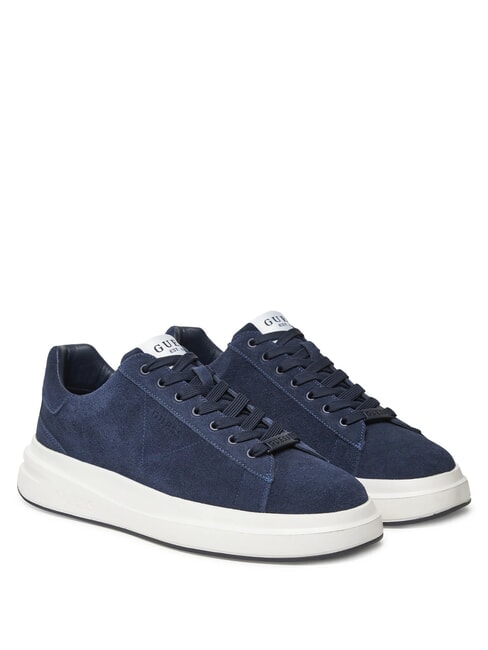 GUESS ELBA  Leather sneakers blue - Men’s shoes