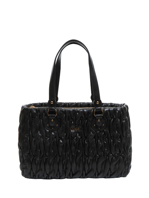 LIUJO AIDE Quilted Tote Bag BLACK - Women’s Bags