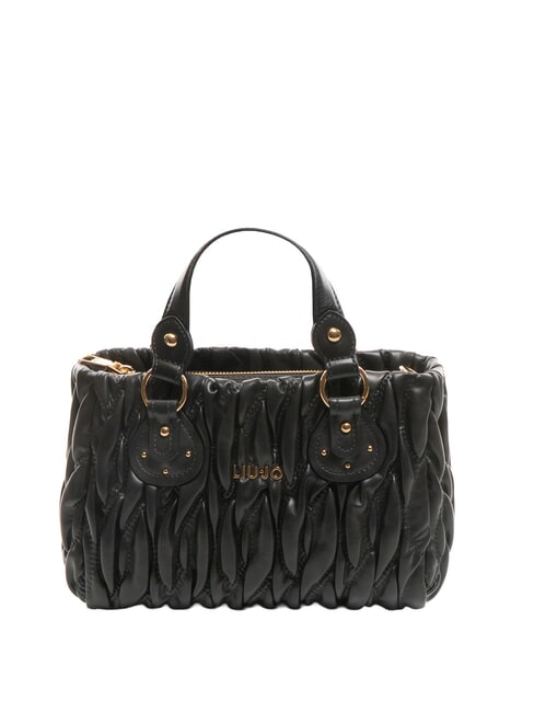 LIUJO AIDE Small Quilted Tote Bag BLACK - Women’s Bags