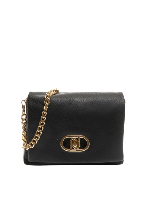LIUJO LAPUFFY Shoulder bag with flap BLACK - Women’s Bags