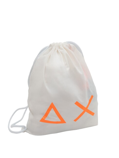 SUN68 SHOE BAG Shoe bag white/fluorescent orange - Travel Accessories