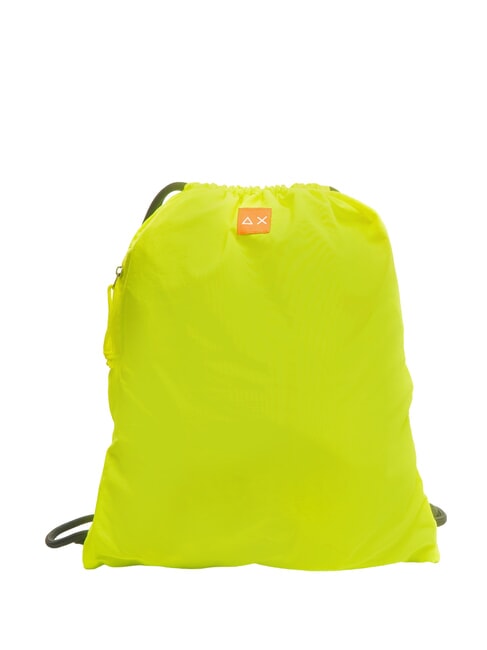 SUN68 NYLON Drawstring backpack fluorescent yellow - Backpacks & School and Leisure