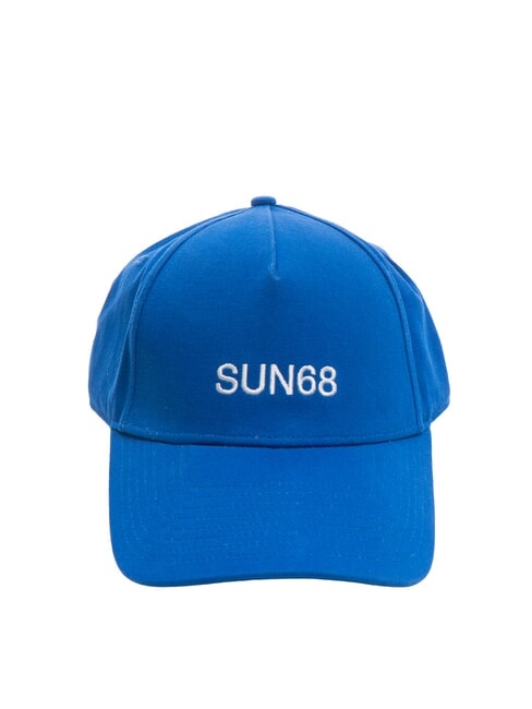 SUN68 LOGO Cotton baseball cap blue - Hats