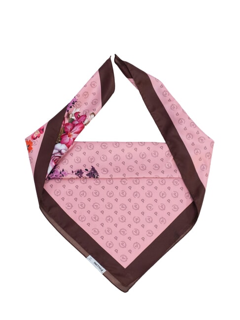 POLLINI FLOWERS TWILL Printed scarf pink flowers - Scarves