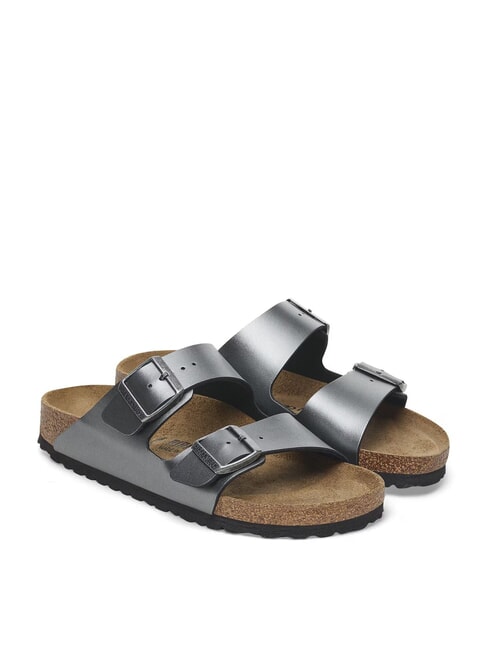 BIRKENSTOCK ARIZONA Metallic slipper sandal black - Women’s shoes