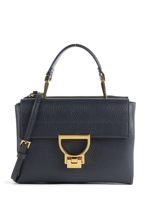 COCCINELLE ARLETTIS Textured leather minibag midnight blue - Women’s Bags