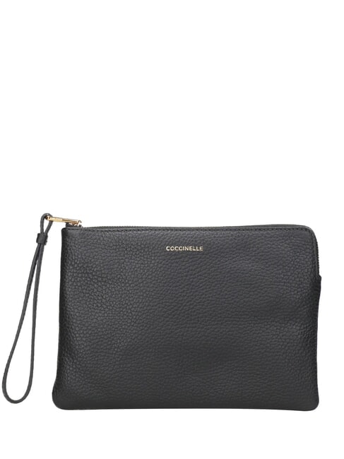 COCCINELLE ALIAS Leather clutch bag Black - Women’s Bags