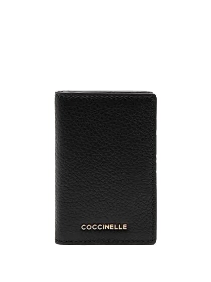 COCCINELLE METALLIC SOFT Leather wallet Black - Women’s Wallets