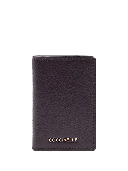 COCCINELLE METALLIC SOFT Leather wallet plums - Women’s Wallets