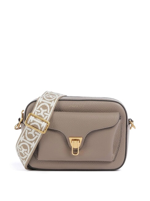 COCCINELLE BEAT SOFT RIBB Leather shoulder bag warm taupe 2 - Women’s Bags