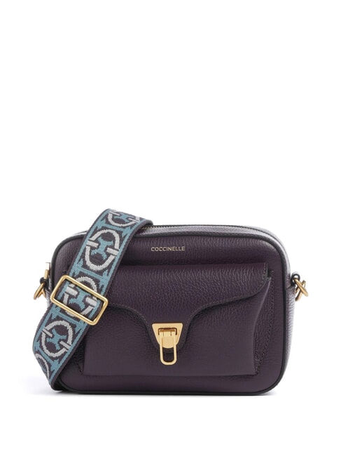 COCCINELLE BEAT SOFT RIBB Leather shoulder bag plums - Women’s Bags