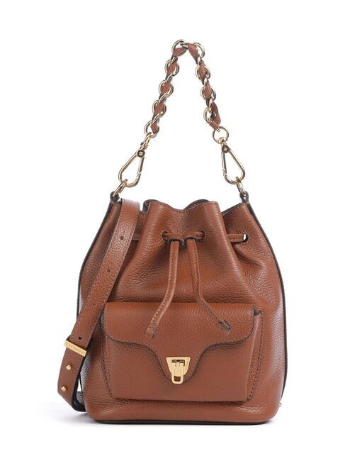 COCCINELLE BEAT GENERATION Mini Leather Bucket cognac - Women’s Bags
