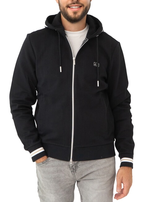SUN68 HERITAGE Full zip hoodie black - Sweatshirts