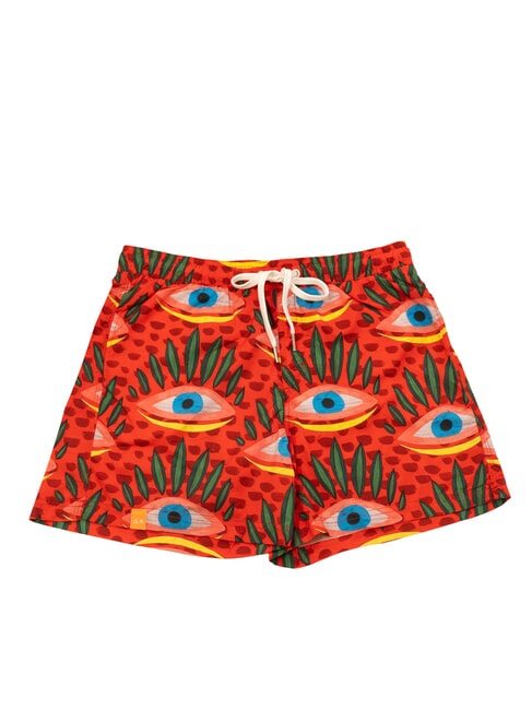SUN68 TRIBALE Men's beach costume fire red/blue - Swimwear
