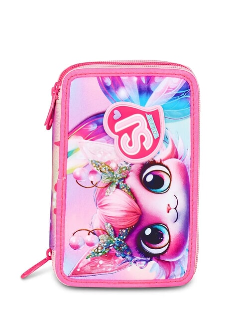 SJGANG CAT LED 3-zip pencil case with school kit fuxiafluo - Cases and Accessories