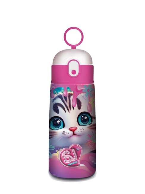 SJGANG ANIMALI Thermal steel bottle BLACK STRIPED FOREST - Thermal bottles