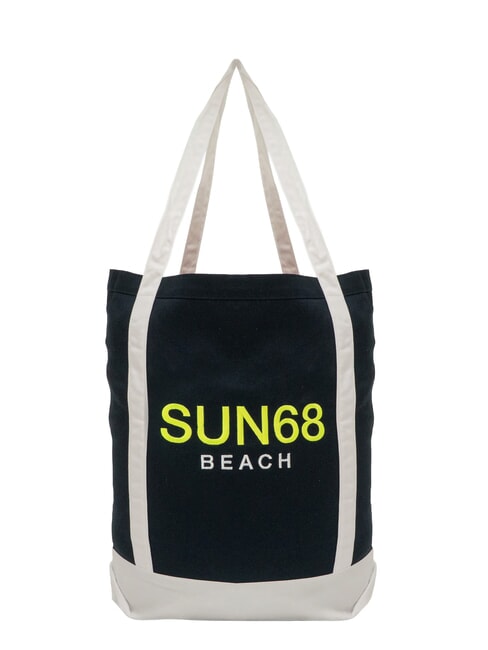 SUN68 CABARDINE Canvas beach bag navy blue - Women’s Bags