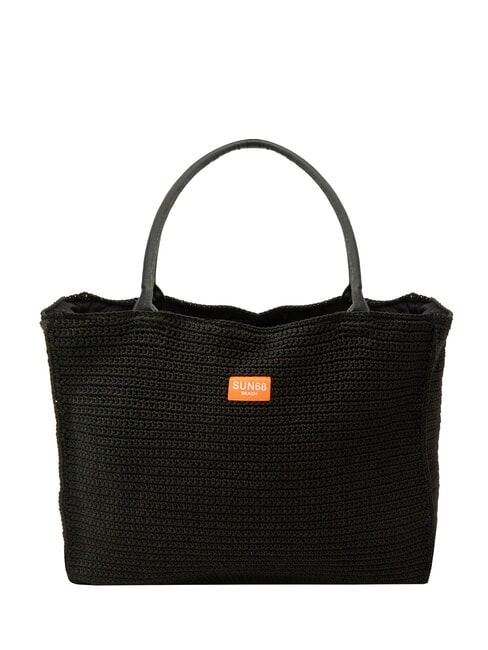 SUN68 TWIST Shoulder beach bag black - Women’s Bags