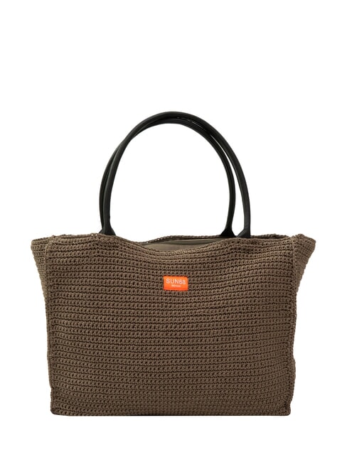 SUN68 TWIST Shoulder beach bag beige - Women’s Bags