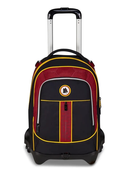 ROMA CROSS AND WIN 3-wheel detachable trolley backpack Black - Backpack trolleys