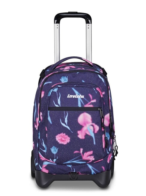 INVICTA FANTASY 2-wheel detachable trolley backpack tender flowers - Backpack trolleys