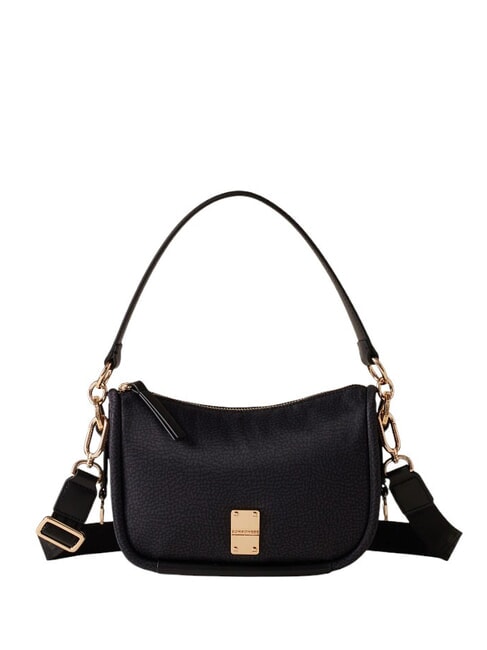 BORBONESE CAHIER HOBO SMALL Shoulder bag with shoulder strap dark black - Women’s Bags