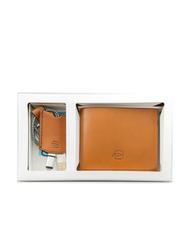 PIQUADRO CAMPIONARIO - BAGMOTIC KIT Leather wallet + key ring with USB Leather / Blue - Men&rsquo;s Wallets - 1