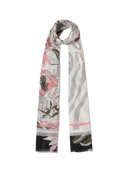 LIUJO FLOWER Scarf BLACK - Scarves