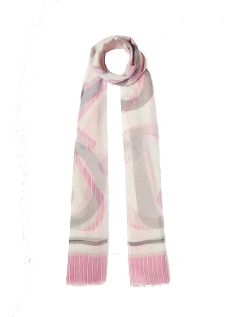 LIUJO MIX PRINT  Scarf st.strip.bright candy - Scarves