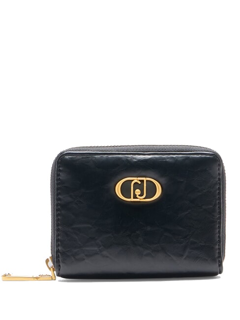 LIUJO LAPUFFY  Medium Zip Around Wallet BLACK - Women’s Wallets