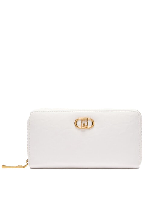 LIUJO LAPUFFY Zip Around Wallet OFFWHITE - Women’s Wallets