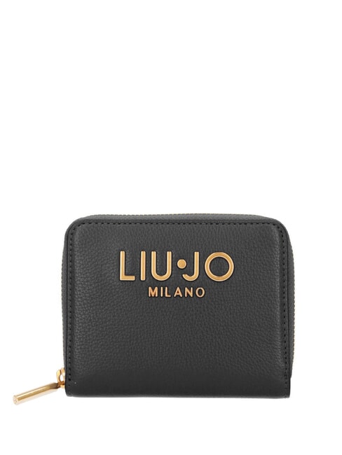 LIUJO CALIWEN  Medium Zip Around Wallet BLACK - Women’s Wallets