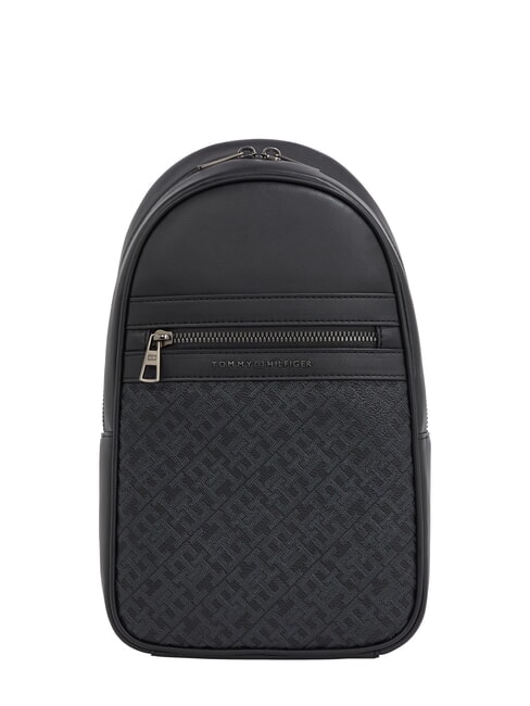 TOMMY HILFIGER TH  MONOGRAM One-shoulder backpack black - Backpacks & School and Leisure