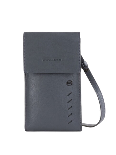 PIQUADRO NABUCCO  Smartphone shoulder strap blue - Women’s Wallets
