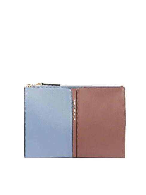 PIQUADRO RAY  Leather iPad Case blue / brown - Women’s Bags