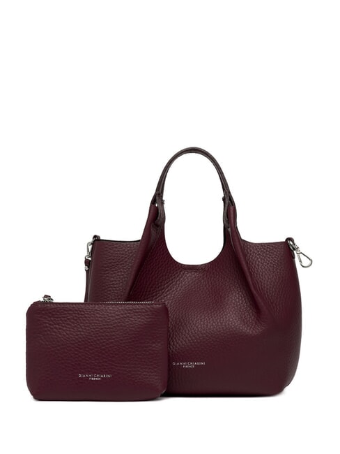 GIANNI CHIARINI DUA Shoulder bag, in leather wine berry-t.moro - Women’s Bags