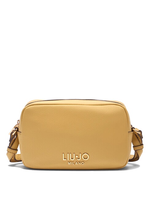 LIUJO EVRIM Camera case bag with studs cream gold - Women’s Bags