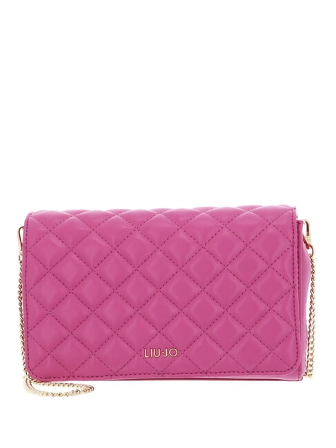 LIUJO CALIWEN Clutch with chain dark pink - Women’s Bags