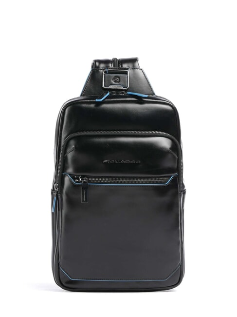 PIQUADRO BLUE SQUARE Single shoulder backpack portability Black - Laptop backpacks
