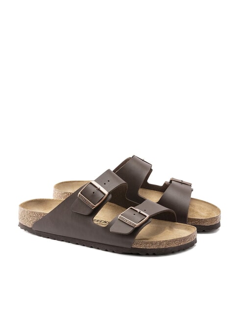 BIRKENSTOCK ARIZONA BIRKO FLOR Two-buckle slipper sandal dark brown - Unisex shoes