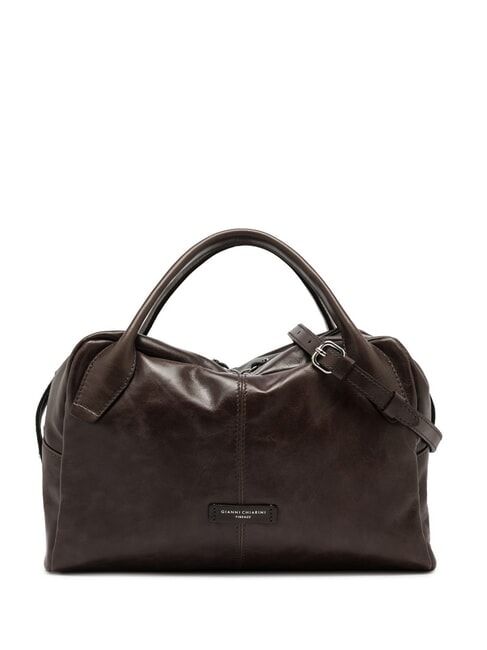 GIANNI CHIARINI EMILY Leather handbag with shoulder strap expressed - Women’s Bags