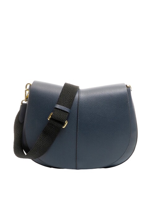GIANNI CHIARINI HELENA ROUND Small leather shoulder bag BLUE - Women’s Bags