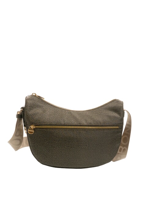 BORBONESE LUNA BAG SMALL ECO LINE LUNA Hobo bag, Small laurel - Women’s Bags
