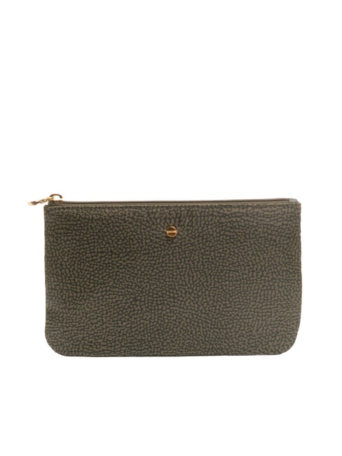 BORBONESE CLASSICA Hand clutch bag laurel - Sachets & Travels Cases