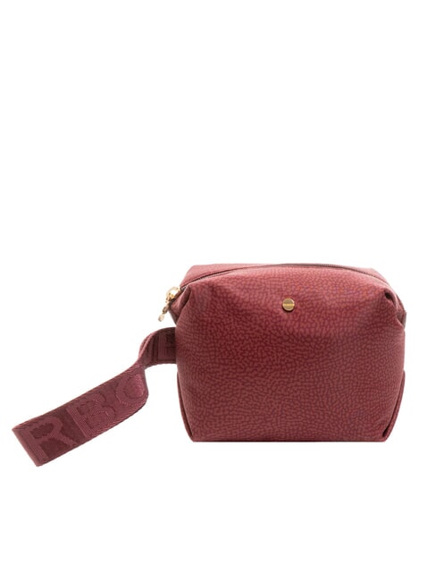 BORBONESE CLASSICA Beauty with handle merlot - Sachets & Travels Cases