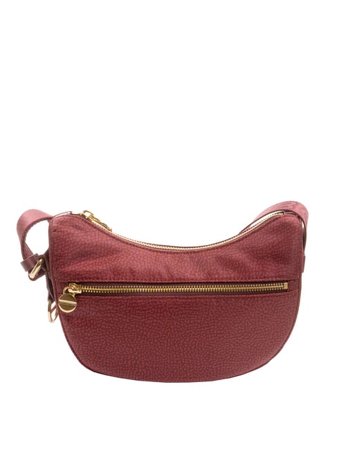 BORBONESE HOBO LUNA MINI ECO LINE Shoulder bag merlot - Women’s Bags