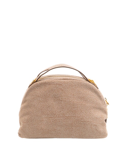 BORBONESE CAMOSCIO Leather shoulder bag mushroom - Women’s Bags