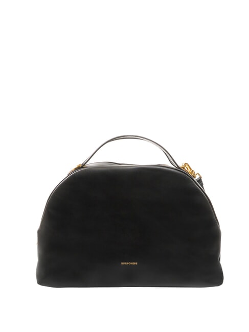 BORBONESE SEXY MEDIUM Medium handbag with shoulder strap Black - Women’s Bags