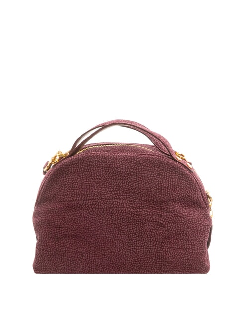 BORBONESE CAMOSCIO Leather shoulder bag merlot - Women’s Bags