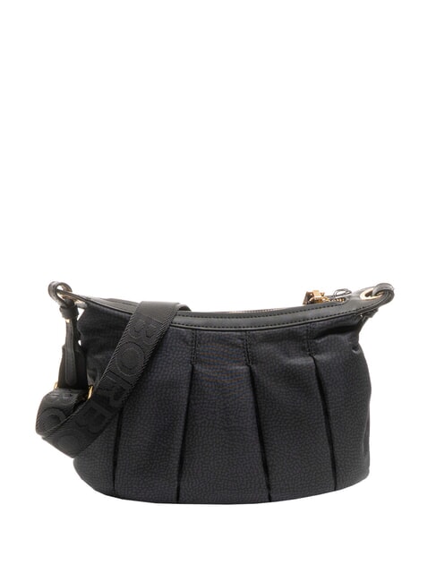 BORBONESE CROISSANT HOBO SMALL Shoulder bag dark black - Women’s Bags